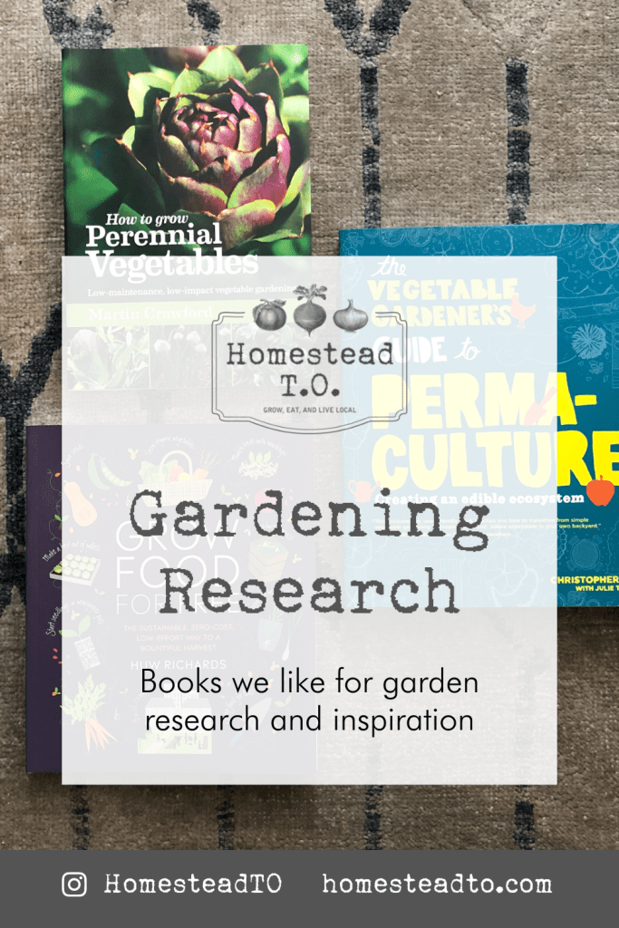 Image linked to our mini gardening guide, Gardening Research: Books we like for garden research and inspiration