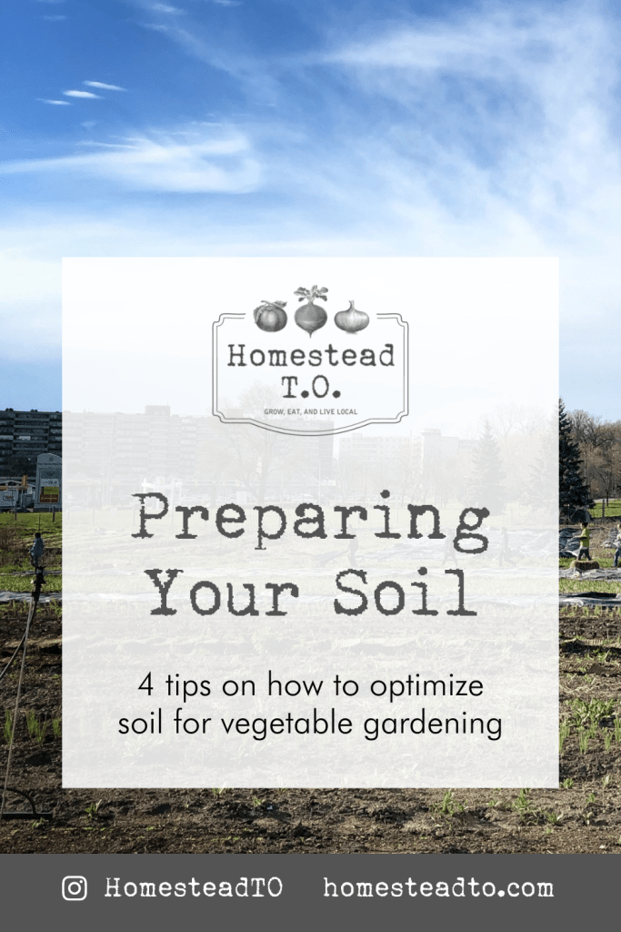 Image linked to our mini gardening guide, Preparing Your Soil: four tips on how to optimize soil for vegetable gardening