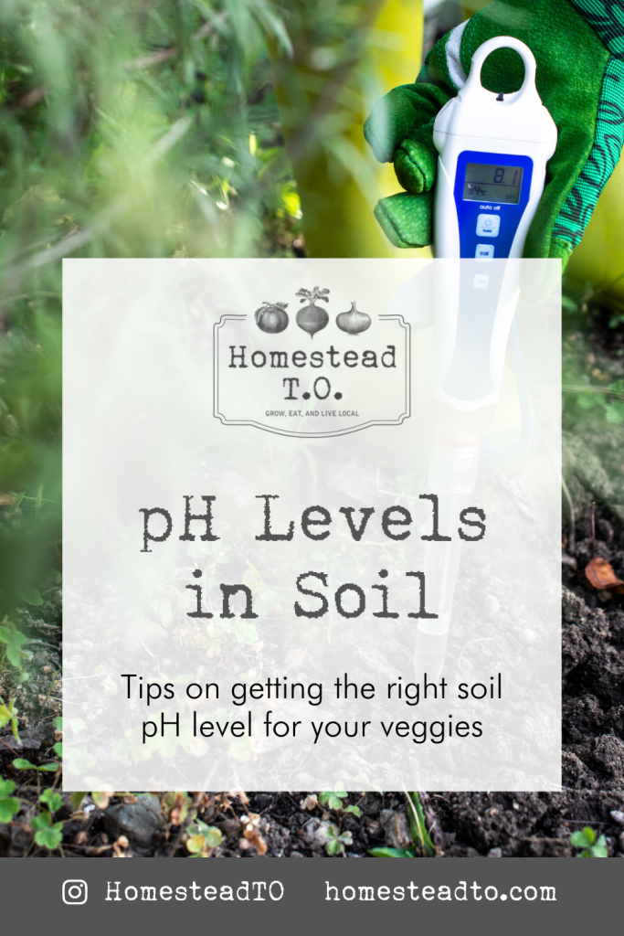 Image linked to our mini gardening guide, pH Levels in Soil: tips on getting the right soil pH level for your veggies